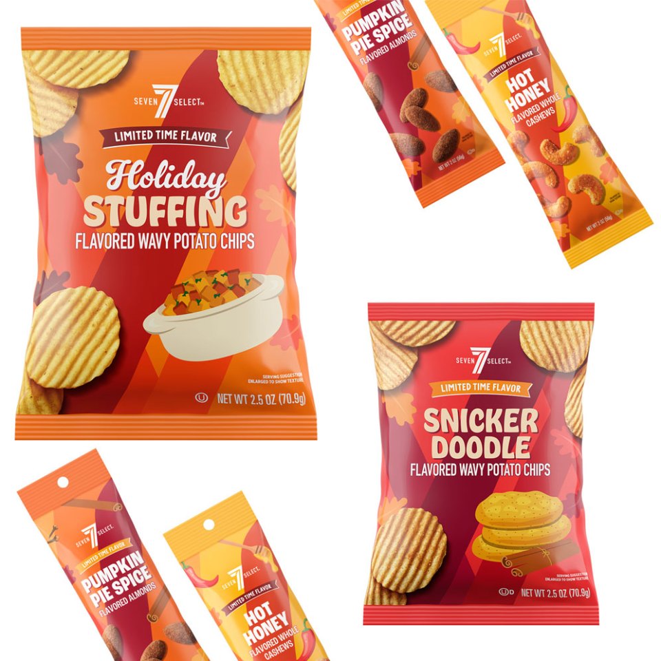 7Select Seasonal Chips Packaging