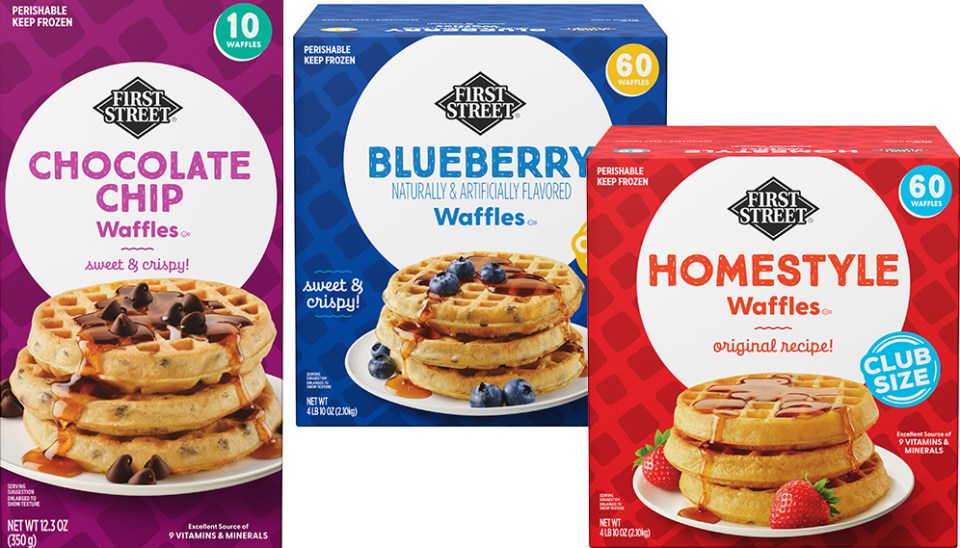 First Street Waffles Packaging