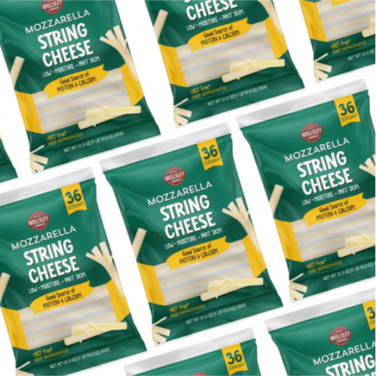 Wellsley Farms String Cheese Packaging